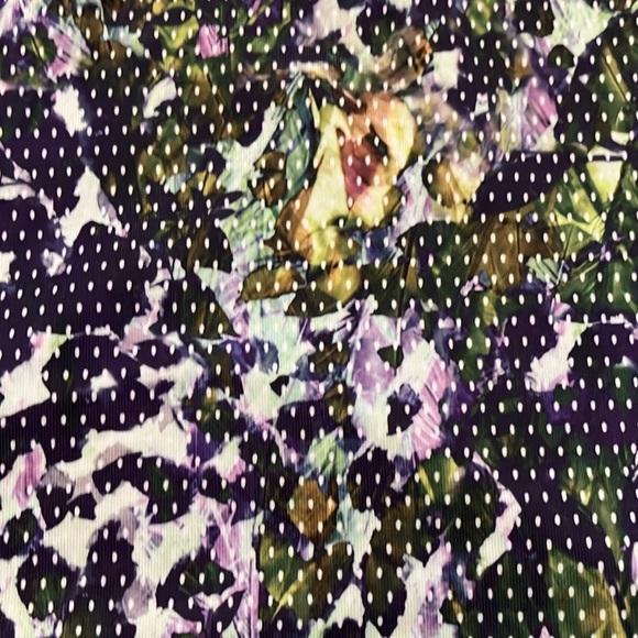 LULULEMON Power Y Tank Top Olive Green Purple Floral Multi Dot Women’s Size 6 - Picture 2 of 8